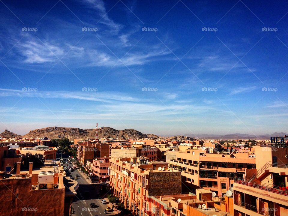 Marrakech top of the city 