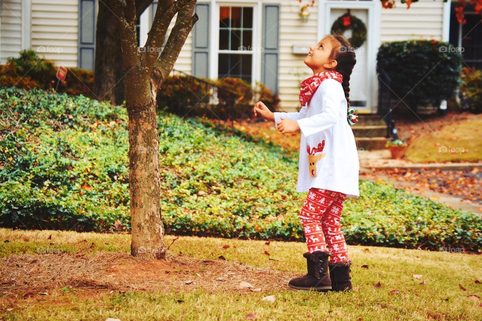 Child, People, Fall, Outdoors, One