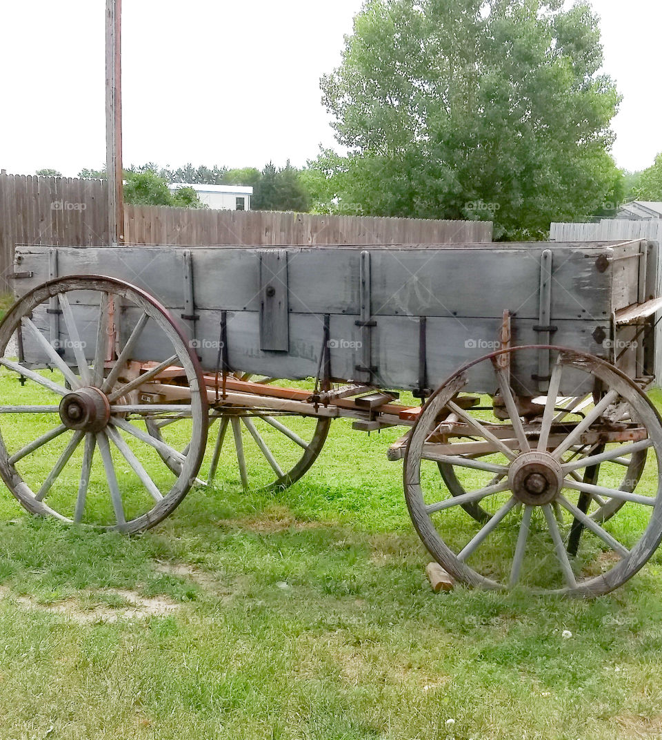 old horse drawn wagon
