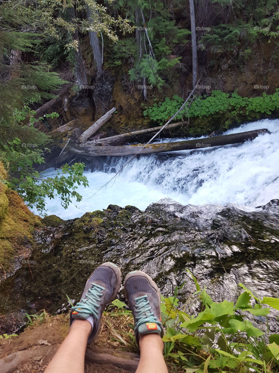 river Rapids before waterfall