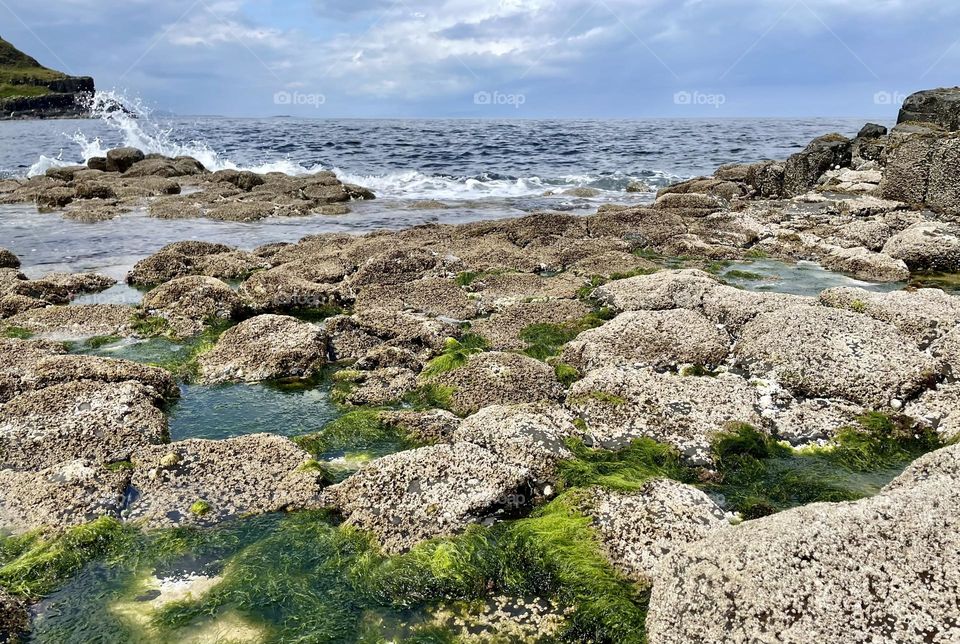 A View Of The Wild Atlantic Ocean From the Shore Of Northern Ireland