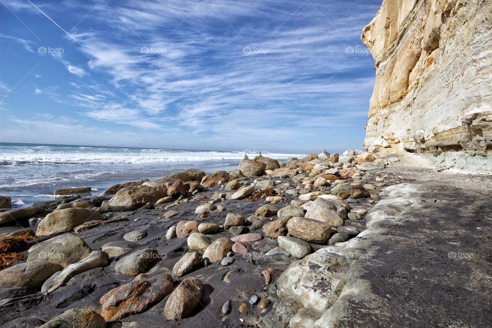 Cliffside beaches