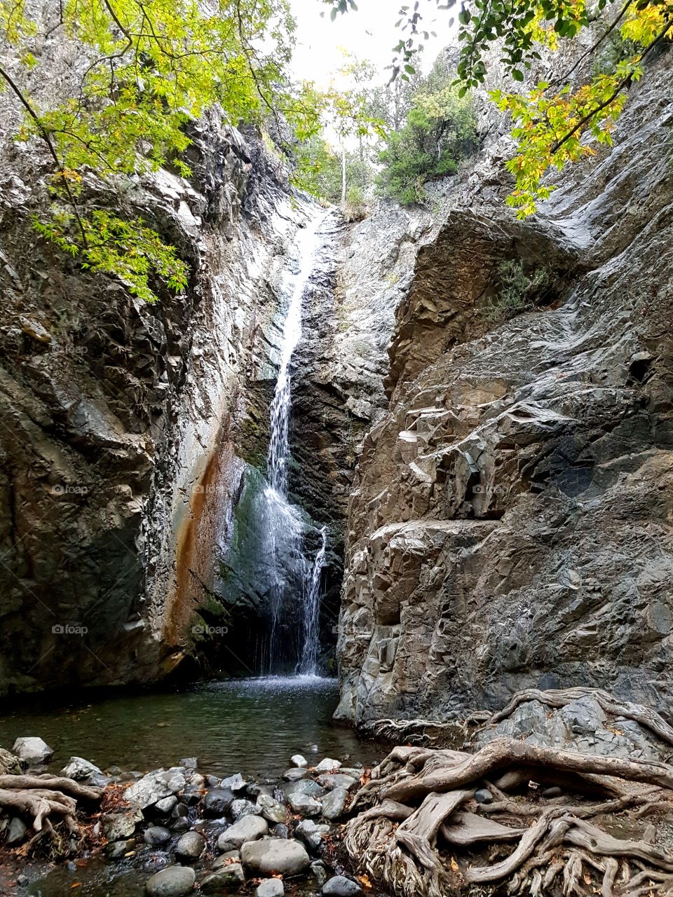 A beautiful waterfall