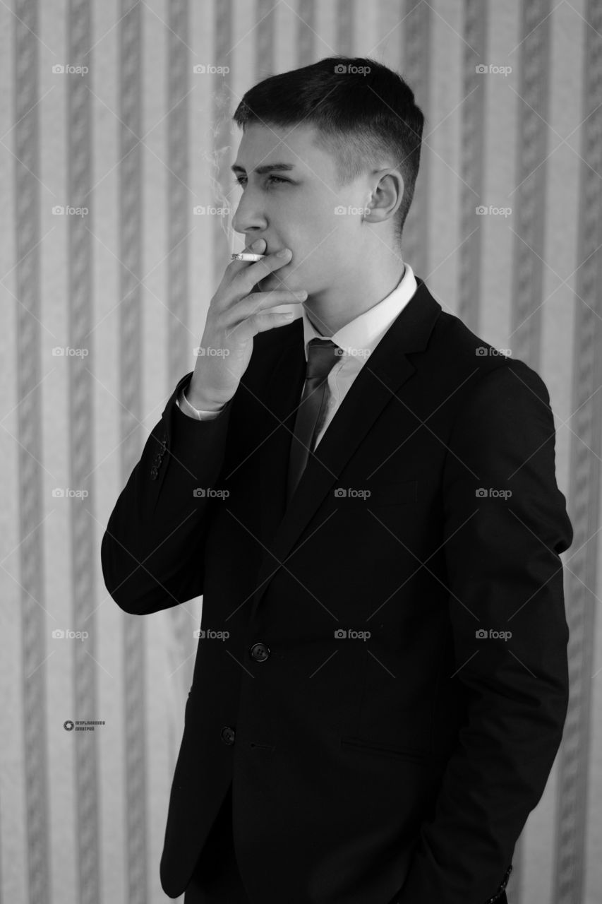 Smoking. Portrait. Andrei 