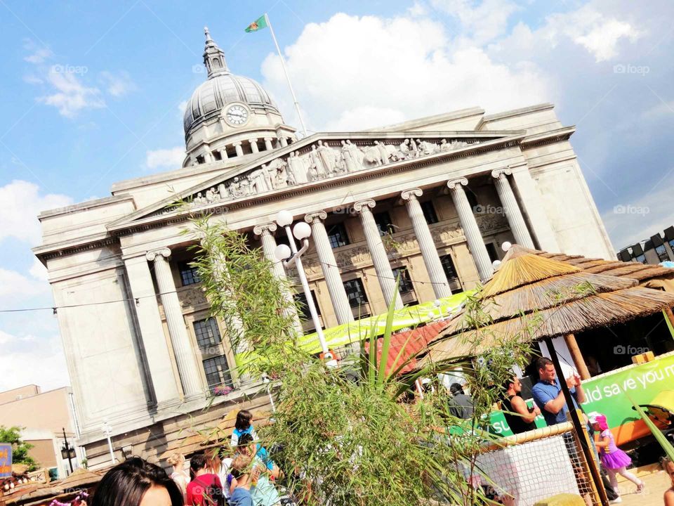 Nottingham Council House in the Old Market Square in Nottingham city centre. England