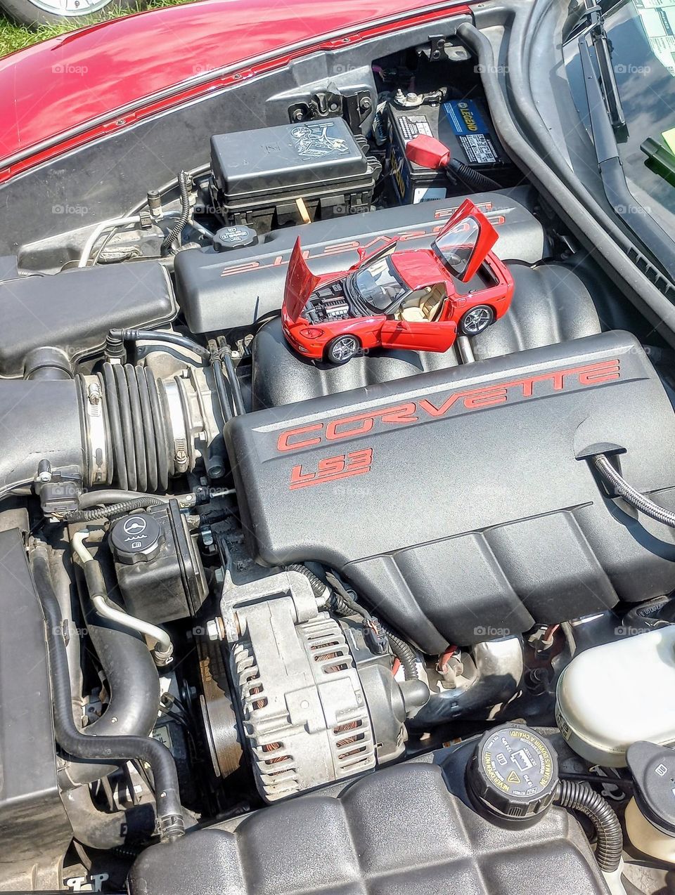 Corvette Car on a Corvette Engine