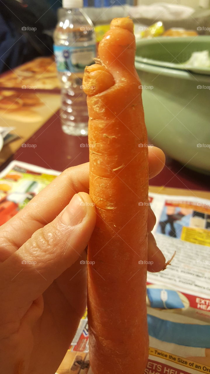 weird shape carrot