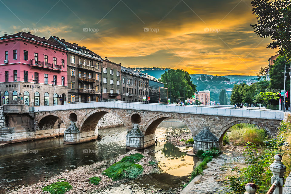 Sunrise over Latin Bridge