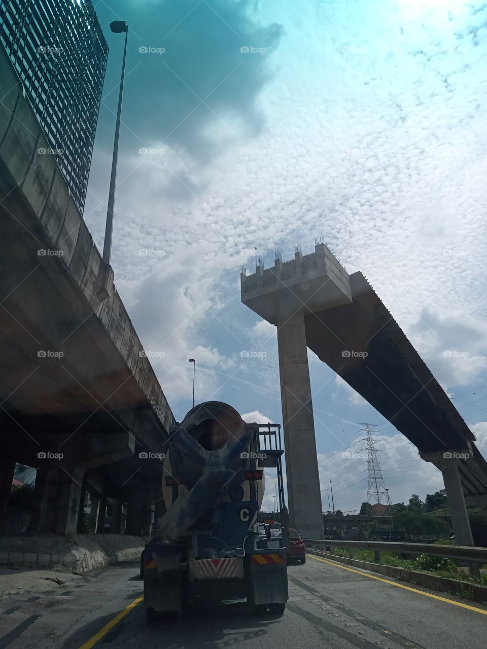 Under construction flyover ... perhaps we need flying car...
