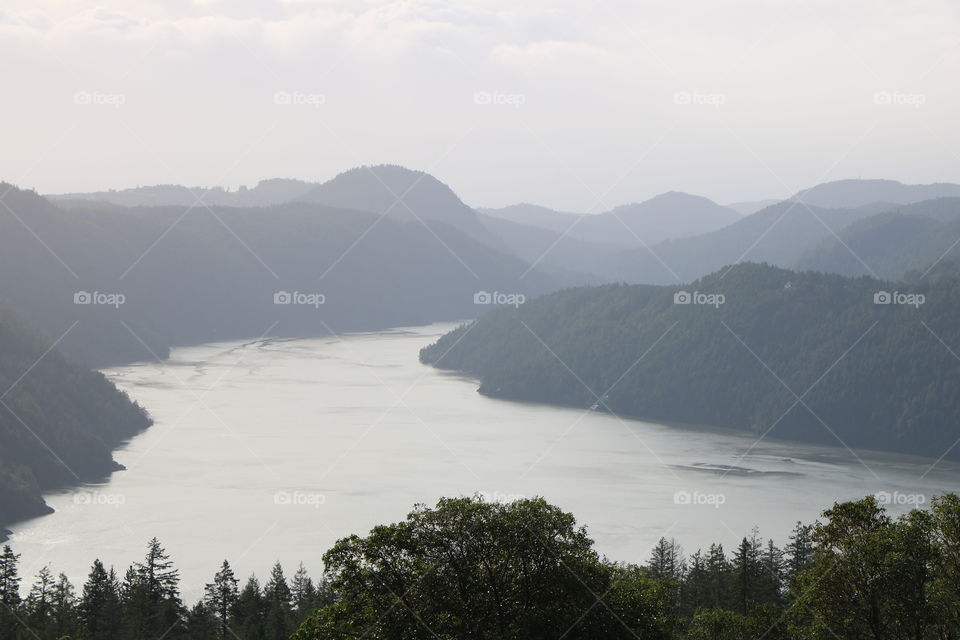 Mountains around inlet 