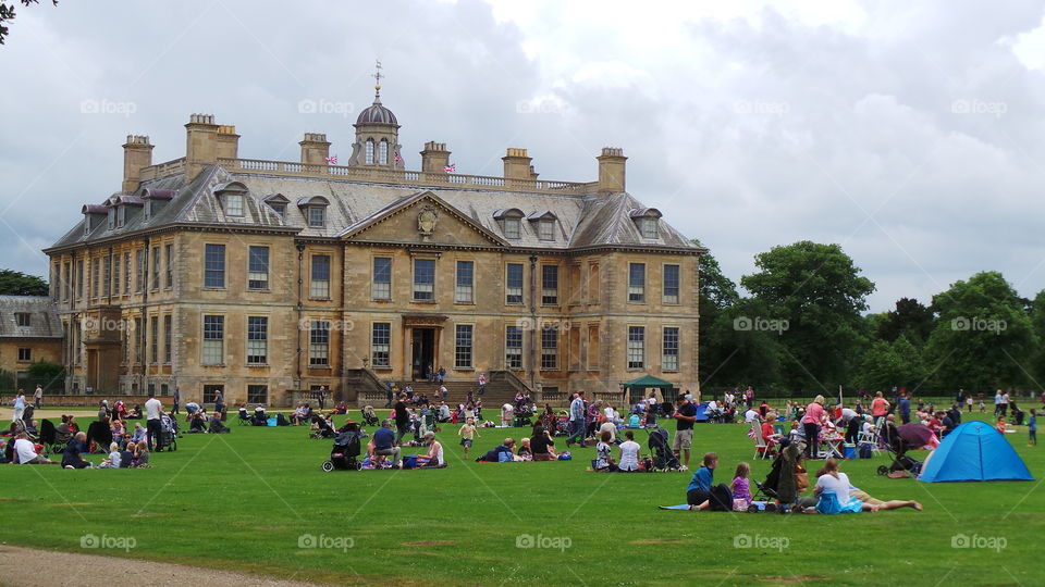 belton house belonging to the national Trust. situated in the village of belton near historical market town of Grantham in Lincolnshire. England , part of great Britain.