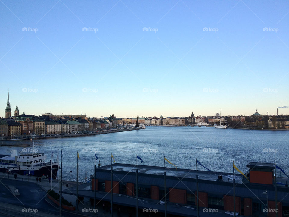 city stockholm sea view by penguincody