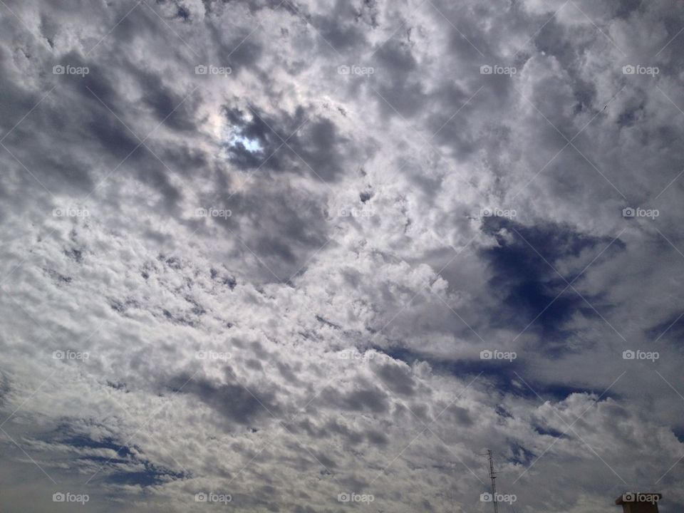 sky blue white clouds by a.bilbaisi