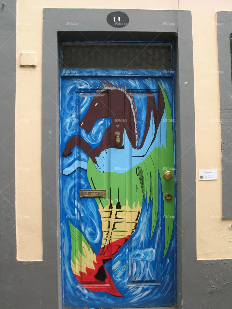 Decorated door