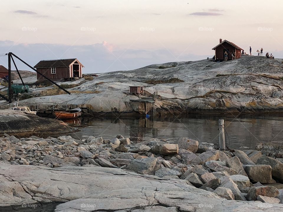 Peaceful eavning by the sea