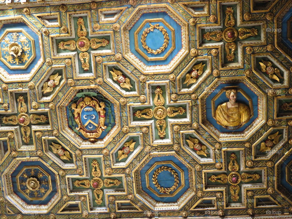 cathedral ceiling Volterra Italy Tuscany