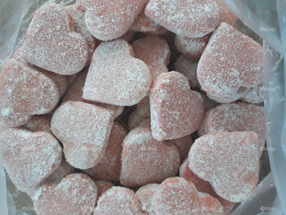 beautiful pink love sugar cookies