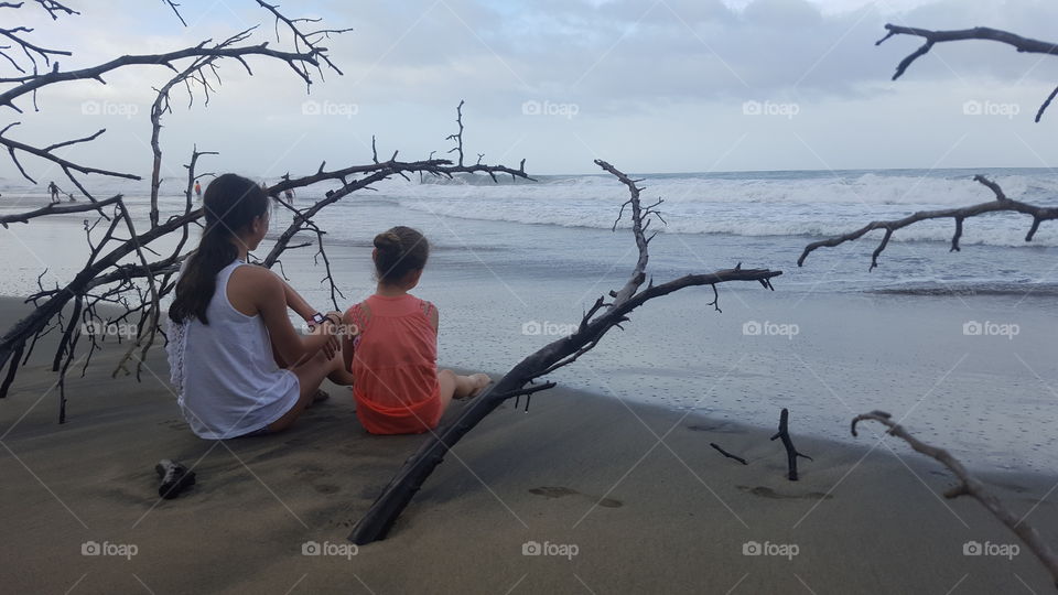 at the beach