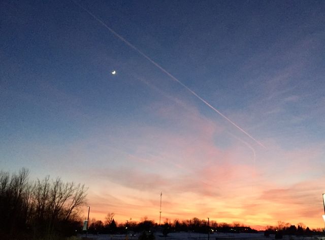 Winter sunset, Rochester NY
