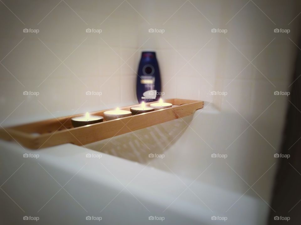 IKEA Candles and Bath Caddy