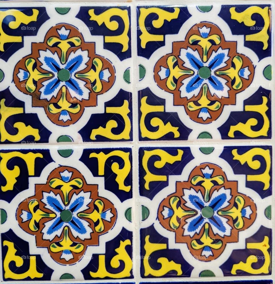 colorful ceramic tile