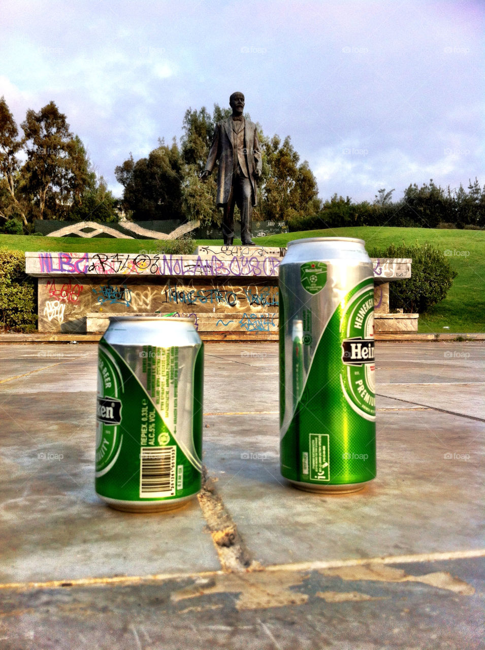 statue park beer greece by pixelakias