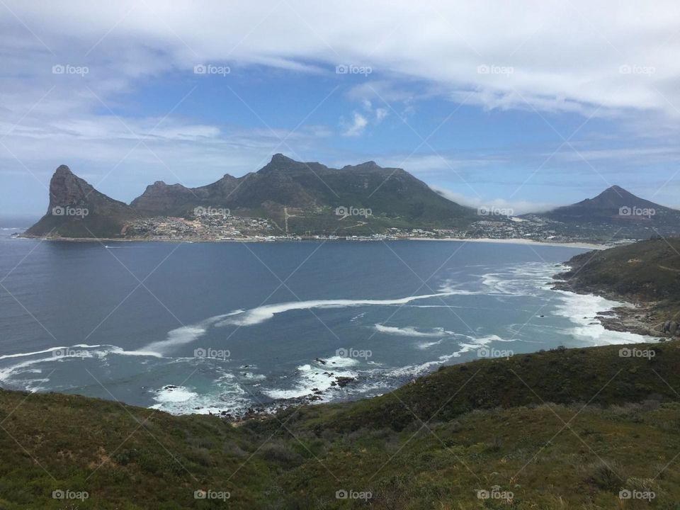 View of the mountains and Cape Town city