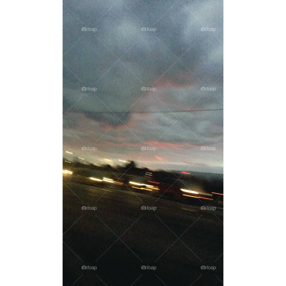 Blurry sunset 