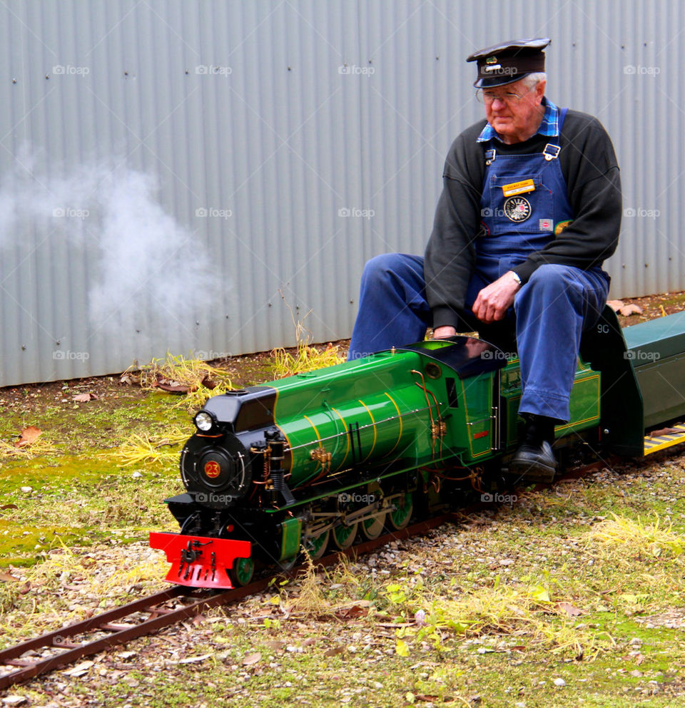 green model train steam by Ross.stuff