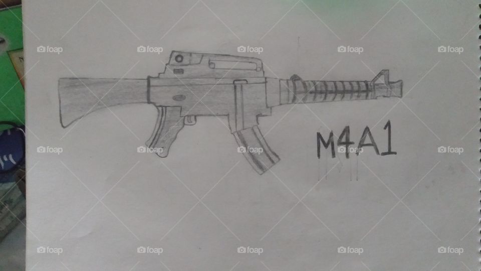 i am a freefire player. i love it M4A1 gu.....