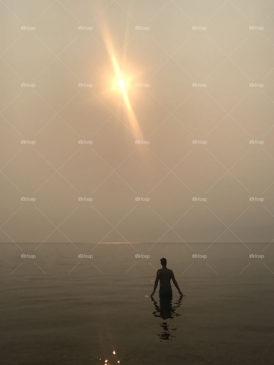 Smokey, hazy swim in BC during wildfire season