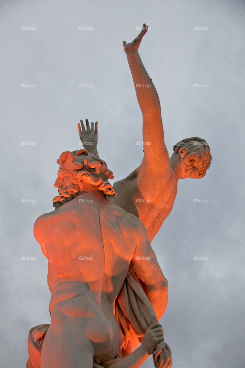 a statue in the park