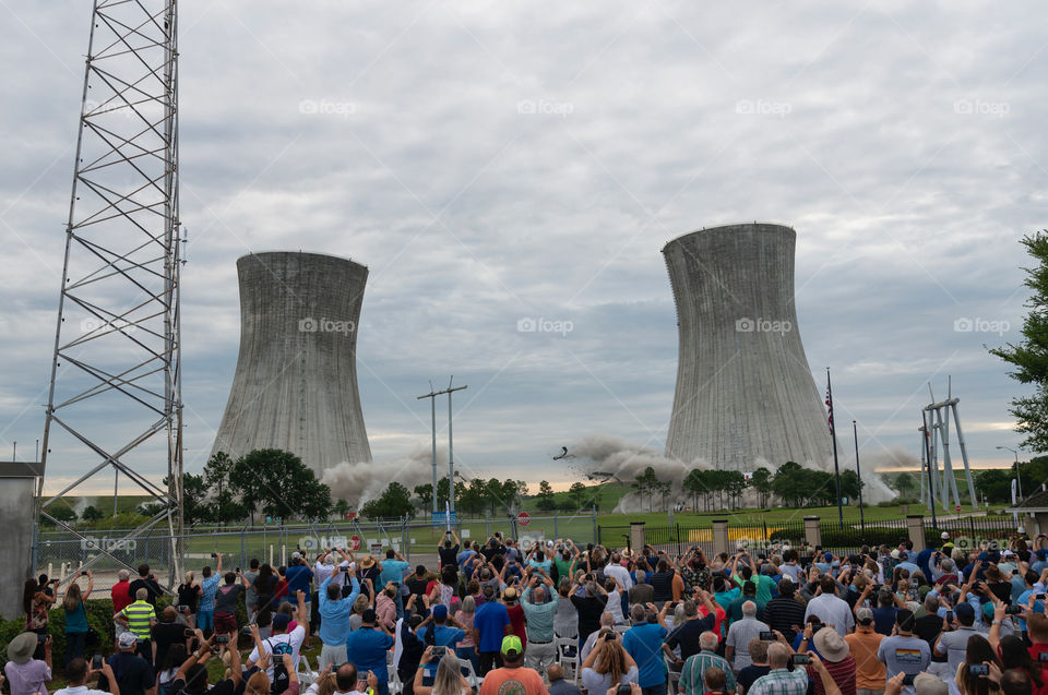 Jacksonville cooling tower implosion 2