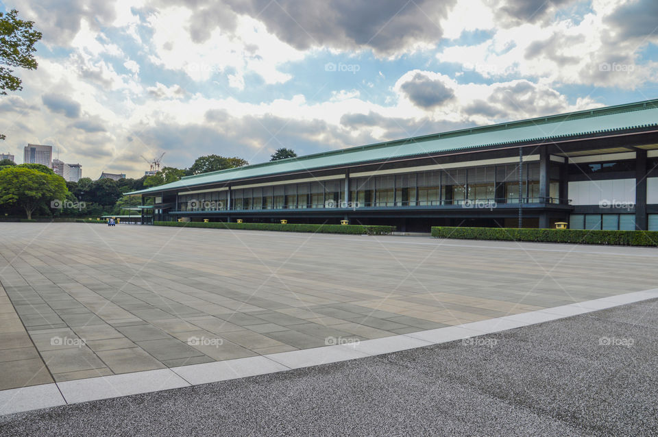 The Imperial Household Building At The Imperial Palace Tokyo Japan