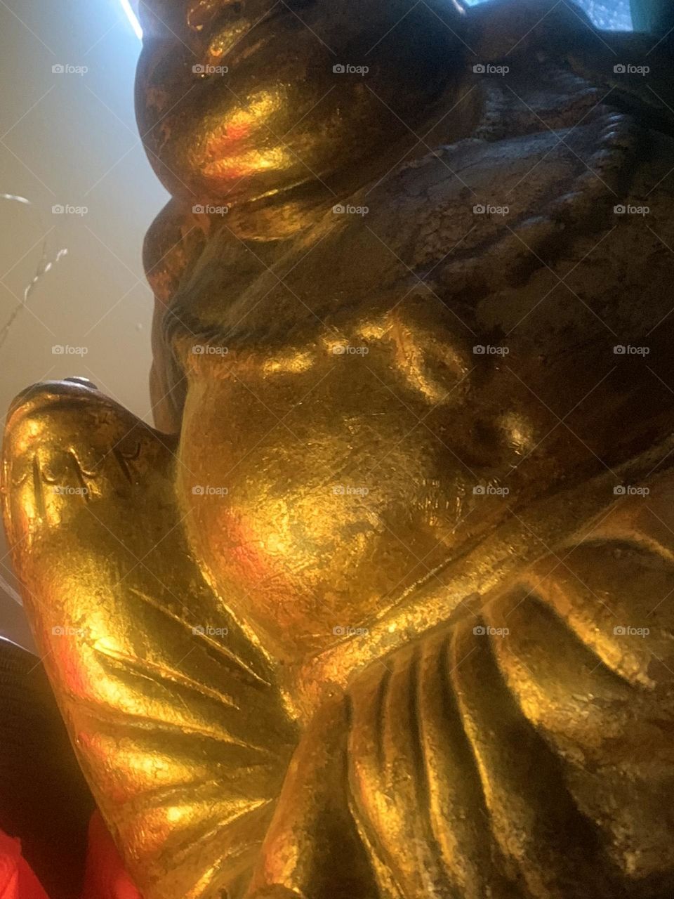 Burst of colour golden Buddha 