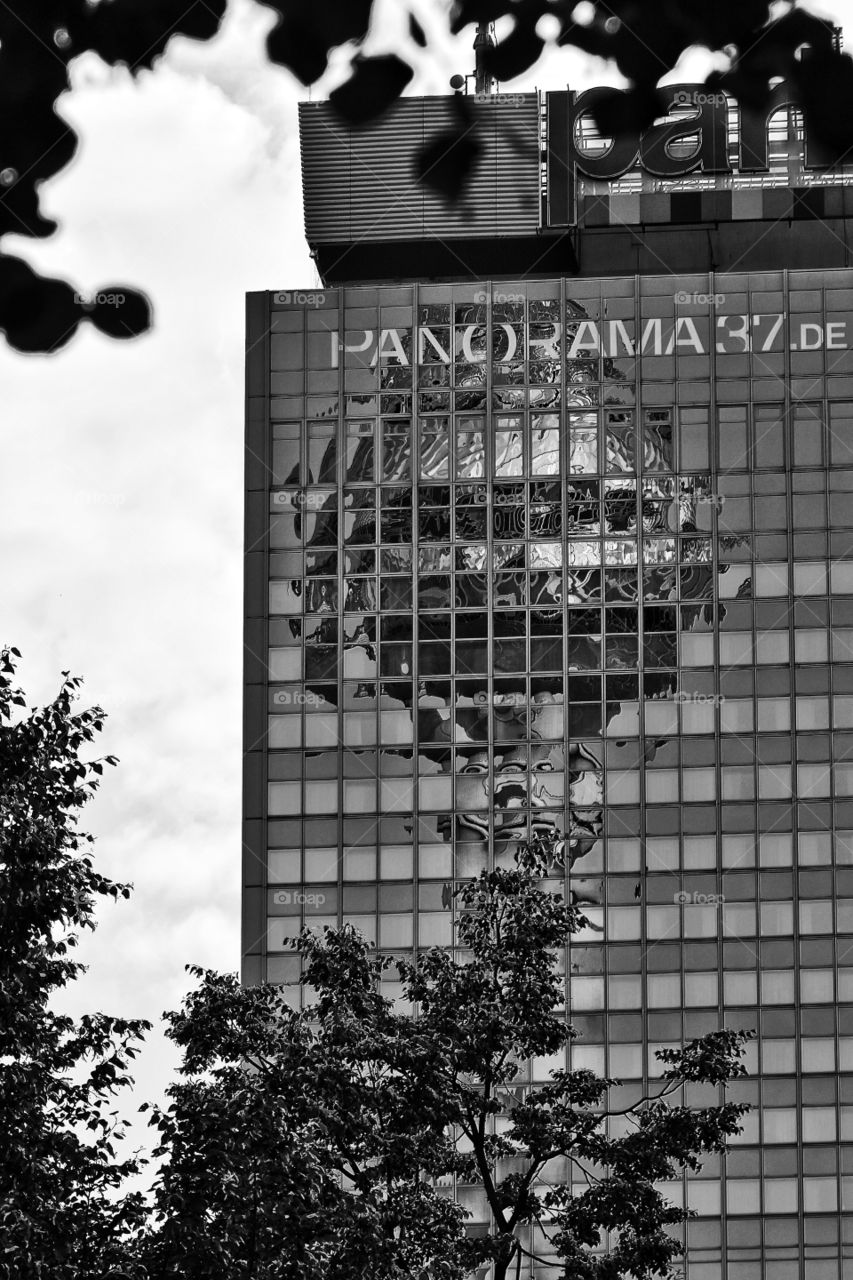 Reflection of Berlin TV tower