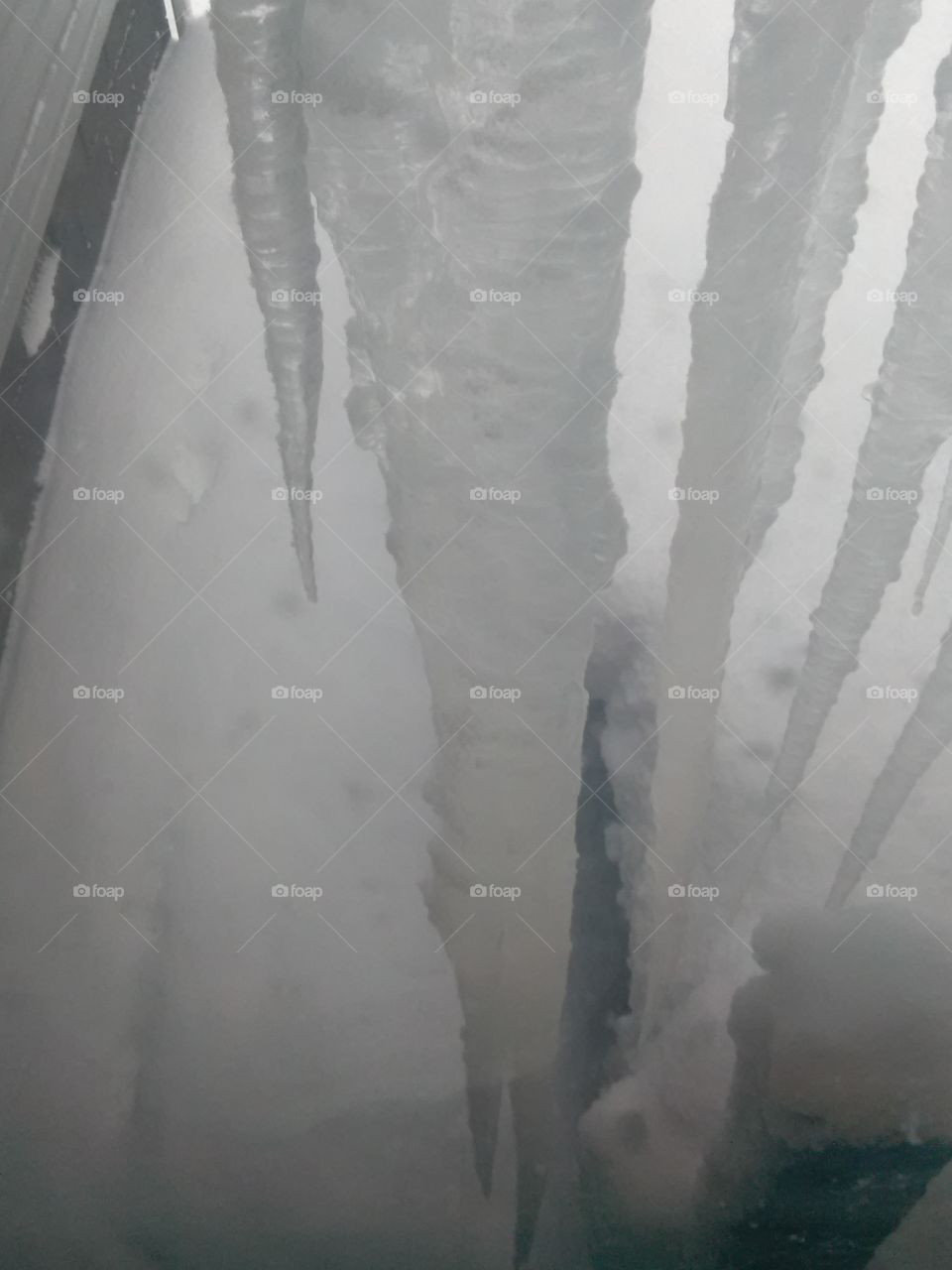 Large icicles