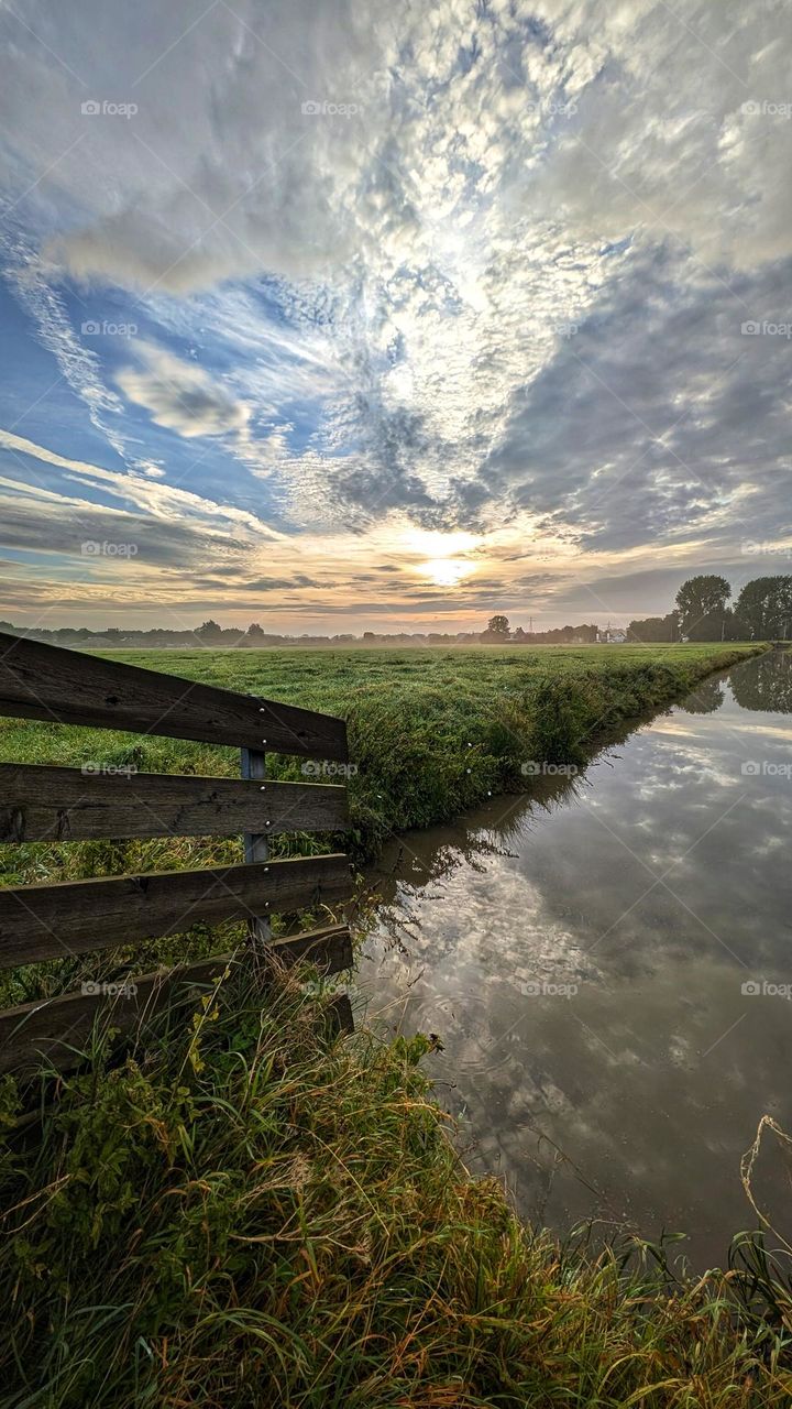 Sunrise in the Netherlands