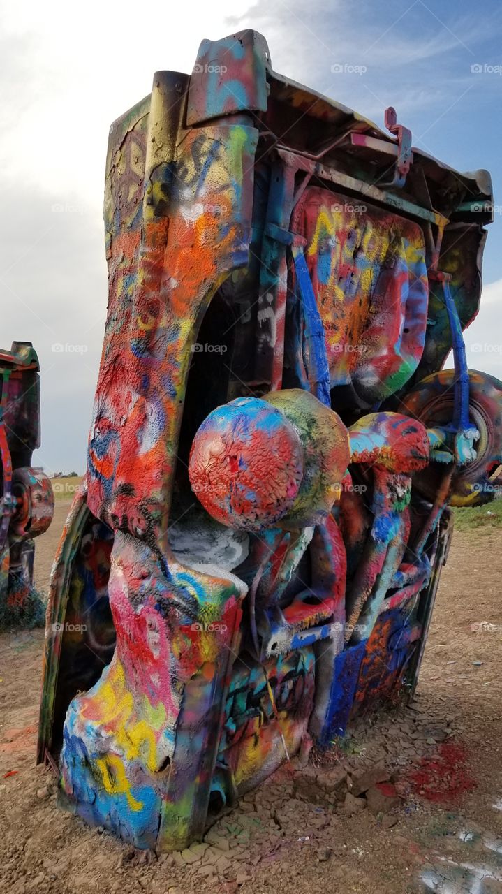 Cadillac Ranch in Texas. bring spray paint and get lost in the art