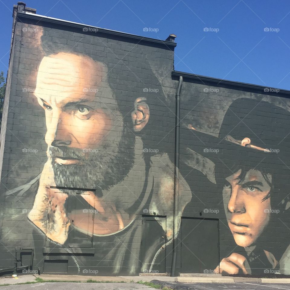 The Walking Dead Mural