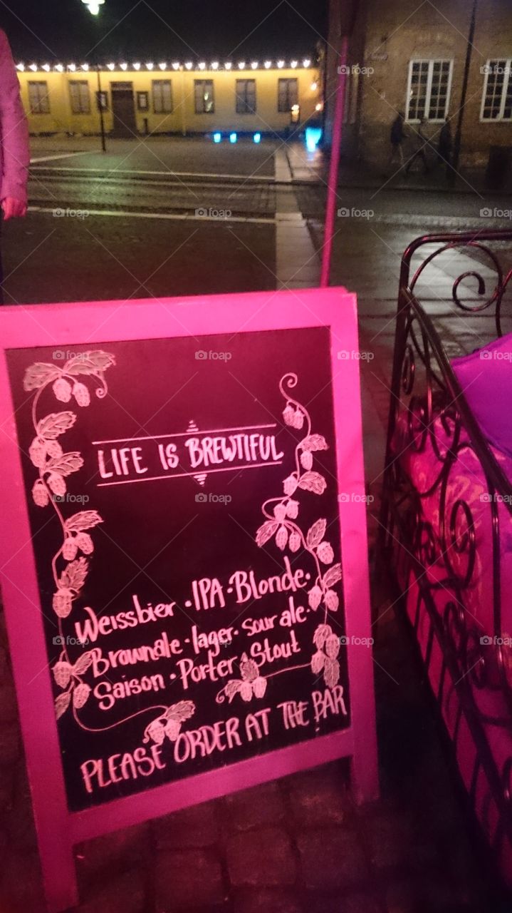 At the Bar Deux. Oslo,  Norway