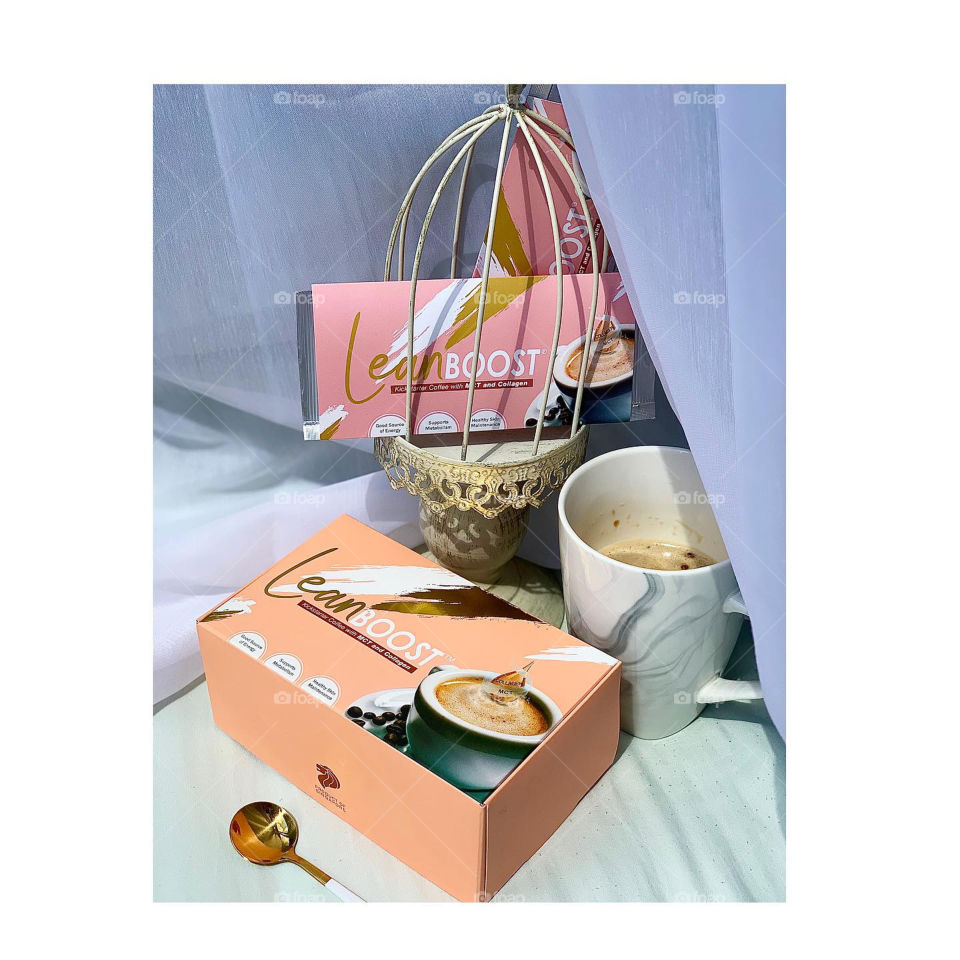 Mct and marine collagen infused keto friendly coffee for energy booster and skin maintenance 