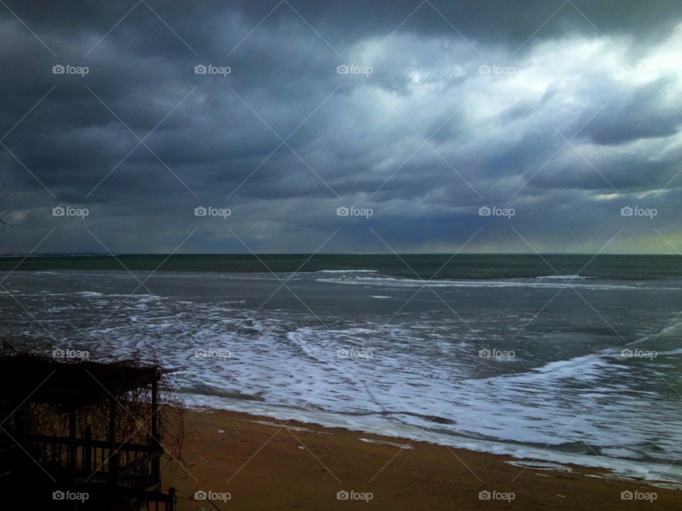 stormy weather ocean usa beach by alisha