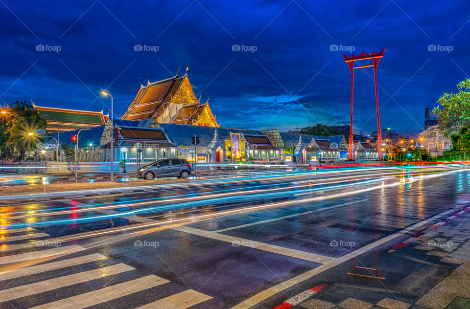 Bangkok night scene Thailand