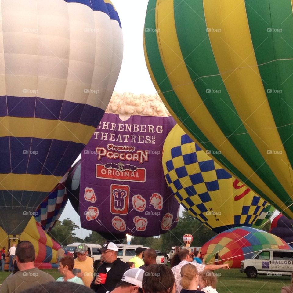 Balloon glow at the park