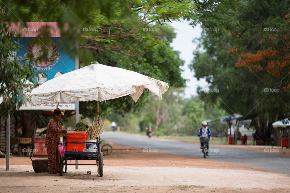 Countryside of the Siem Reap Cambodia