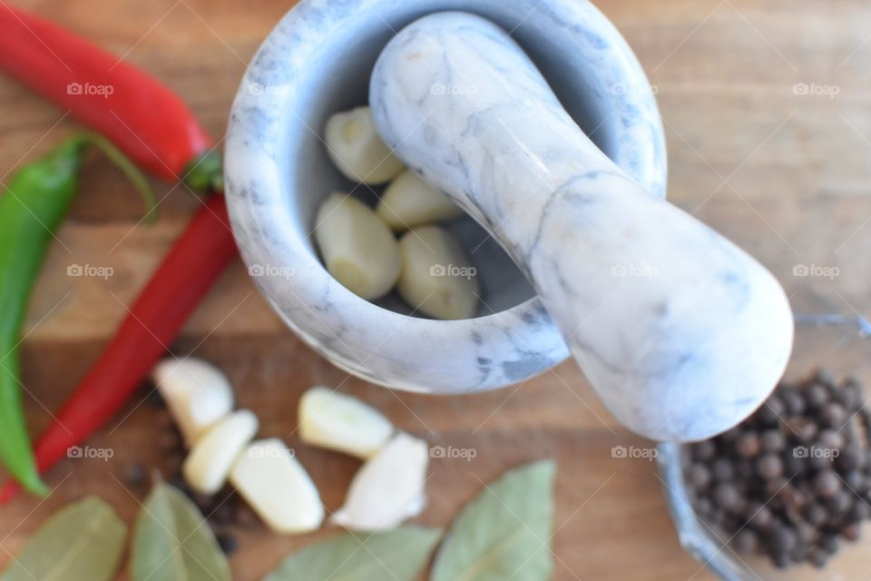 garlic and other spices