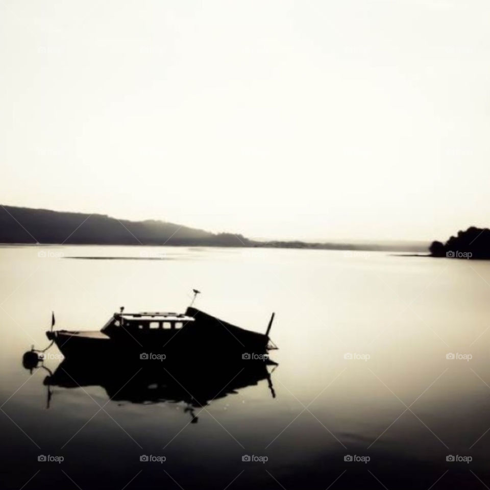 italy lake boat noir by annalu13