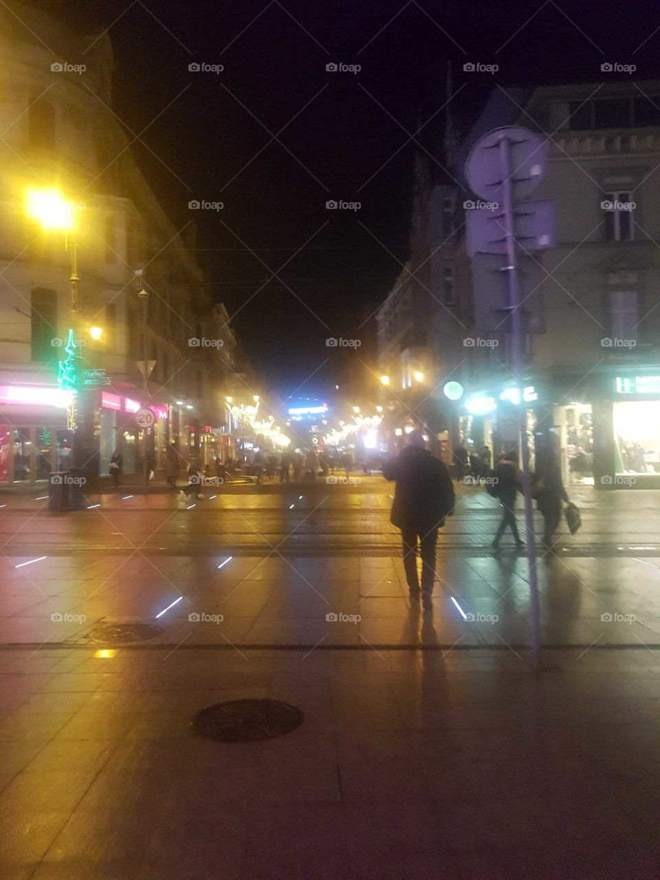 Katowice By Night Street View