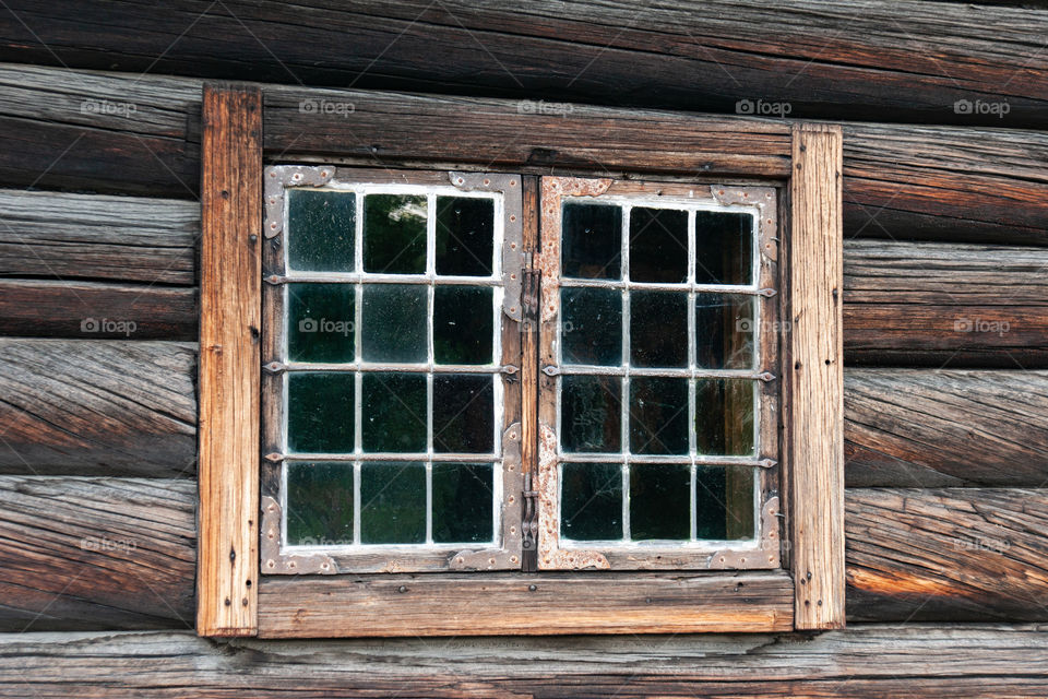 Old wood window